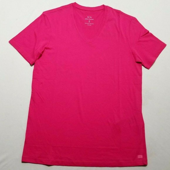 Armani Exchange Men's Slim T-shirt V-neck Pima Cotton Tee A|X Logo (T) NWT - Picture 2 of 4